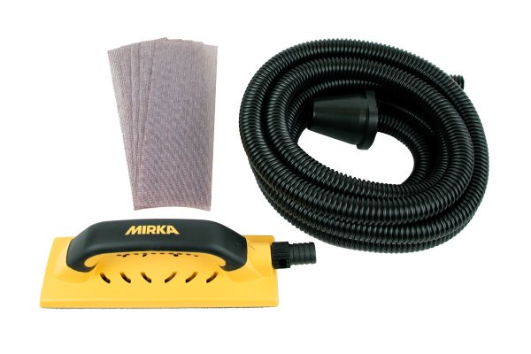 Mirka Hand block with suction hose and bow handle