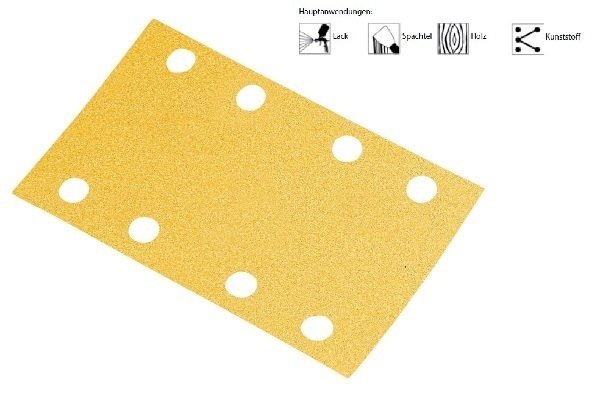 Mirka gold sanding strips Velcro 81x133 mm, 8 holes