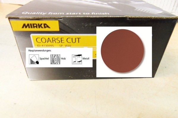 Mirka Coerse Cut Schleifscheiben Klett 115 mm ungelocht