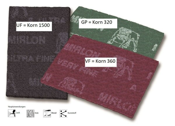 Mirka MIRLON Handpads 152 x 229 mm GP 320 VE - 20
