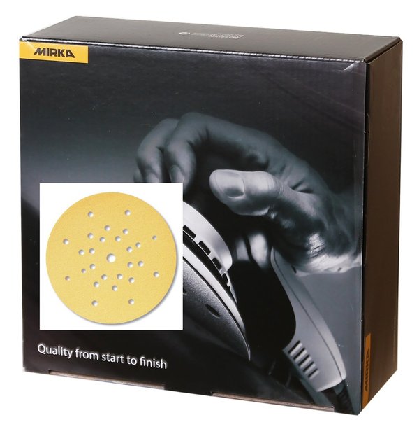 Mirka Gold grinding discs Velcro 225 mm perforated with 27 holes