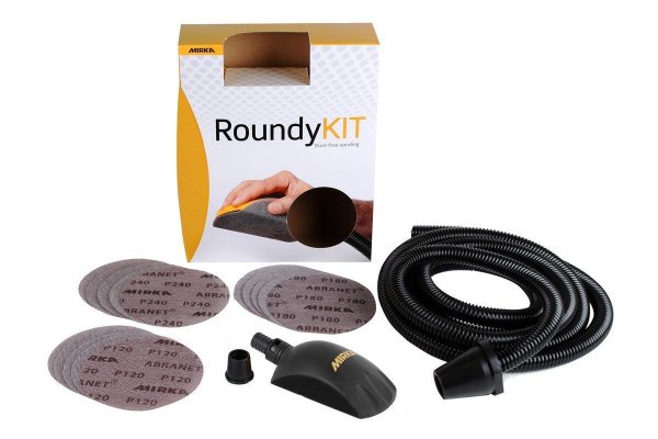 Mirka Roundy Kit with suction hose and Abranet discs