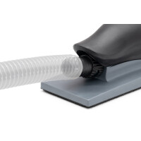 MIRKA HANDBLOCK grau mit Absaugung/Luftregulierung 70 x 198mm Grip 22H hart VPE: 1 Stück (8391502011)