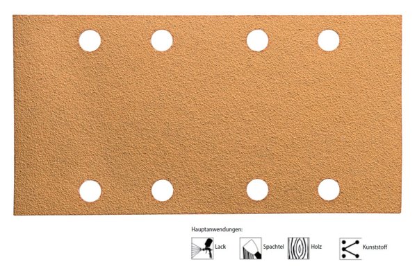 Mirka gold sanding strips Velcro 93x180 mm 8 holes