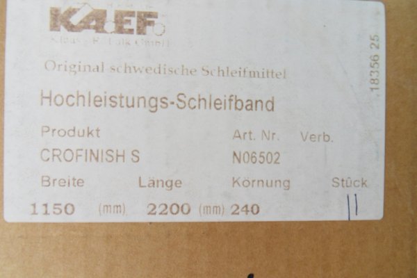 11 Schleifband-Breitbänder Crofinish S 1150x2200 mm K 240