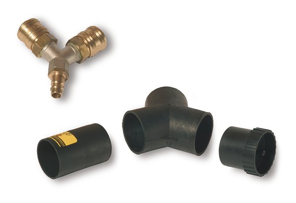Mirka T-pieces incl. Compressed air connection- plastic / brass
