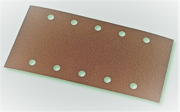 Hermes Abrasive Strip VC 152 - 10 holes perforated 115 x 230 mm grain size selectable