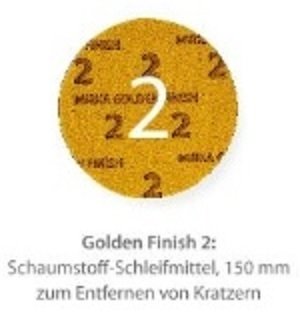 Mirka Golden Finish Scheibe 2- 150 mm ungelocht VE - 15