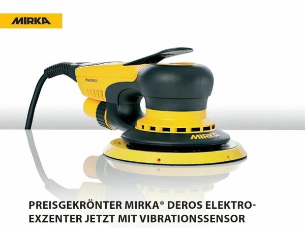 Mirka Deros eccentric + industrial vacuum cleaner 1230M AFC + Deos orbital sander + accessories +