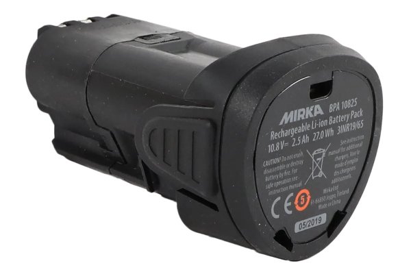 Mirka charger and battery BPA 10825 10.8V 2.5Ah for battery polisher + flower grinder