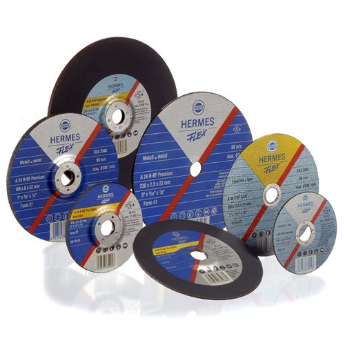 50 Hermes-Flex cutting discs, A60T-BF Fast C., P0, 75 X 1,2 X 10 mm, 22mm, straight